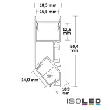 LED Aufbauleuchtenprofil HIDE ASYNC