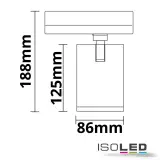 3-PH Schienen-Strahler, 35W, 38°
