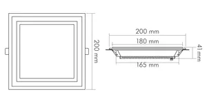 Nobile Licht LED Glas Panel 200 Q 350mA Pic_7