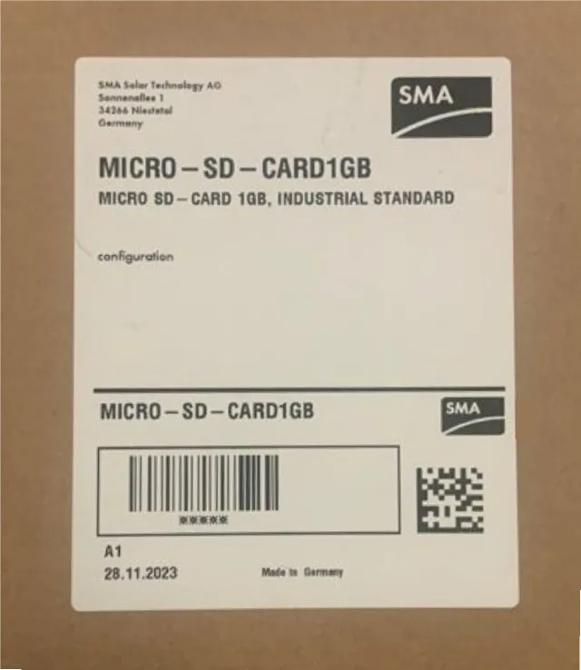 SMA SOLAR TECHNOLOGY AG Micro-SD-Card1GB Pic_1