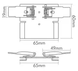 Einbaufeder 2er Set für Linear LED Panel