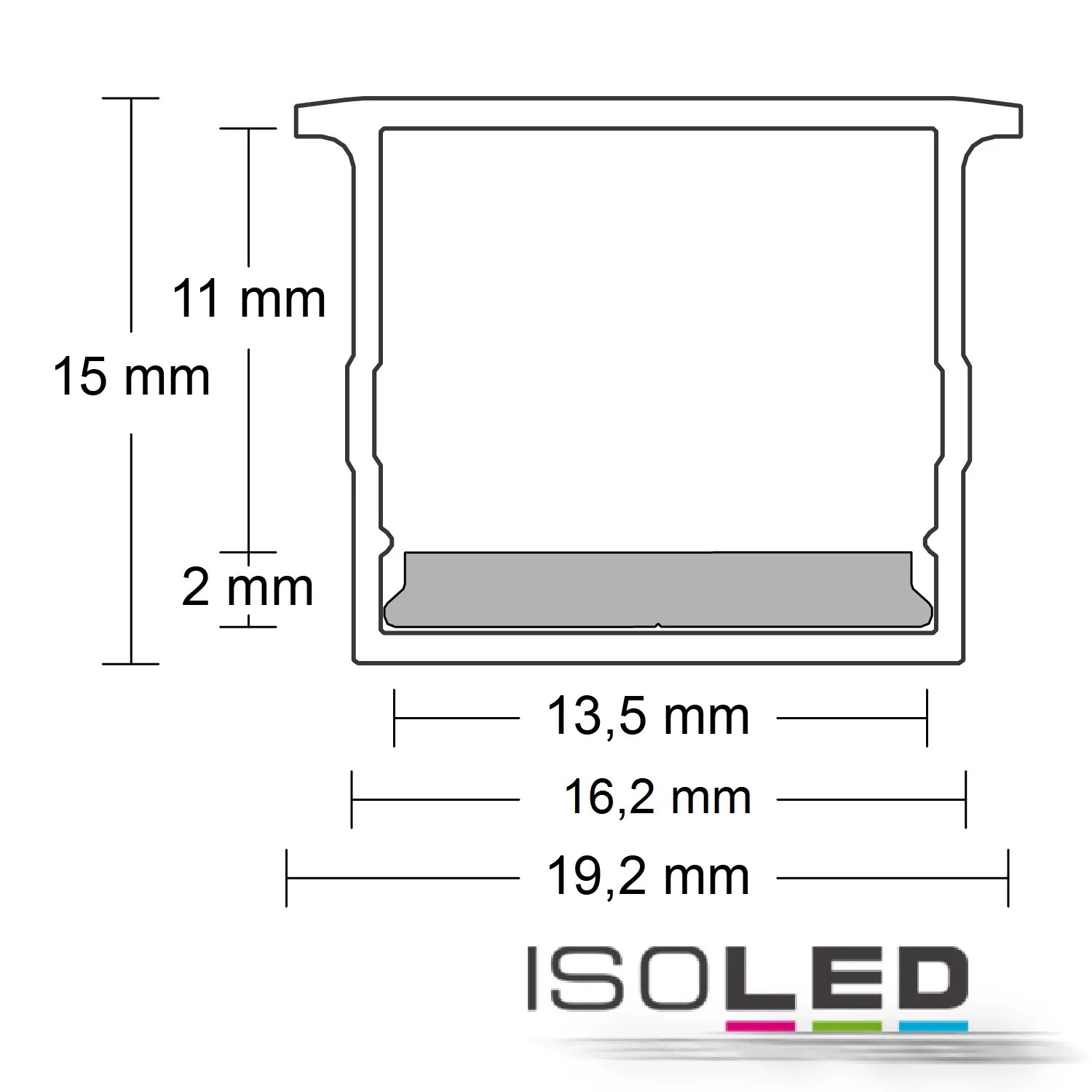 ISOLED Abdeckung COVER21 opal/satiniert IP54 Pic_1