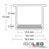 Abdeckung COVER21 opal/satiniert IP54