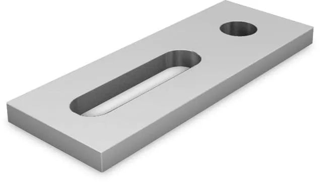 K2 Systems Adapter plate M10 Aluminium 40x90 Pic_2