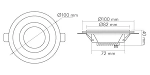 Nobile Licht LED Glas Panel 100 R 350mA Pic_6