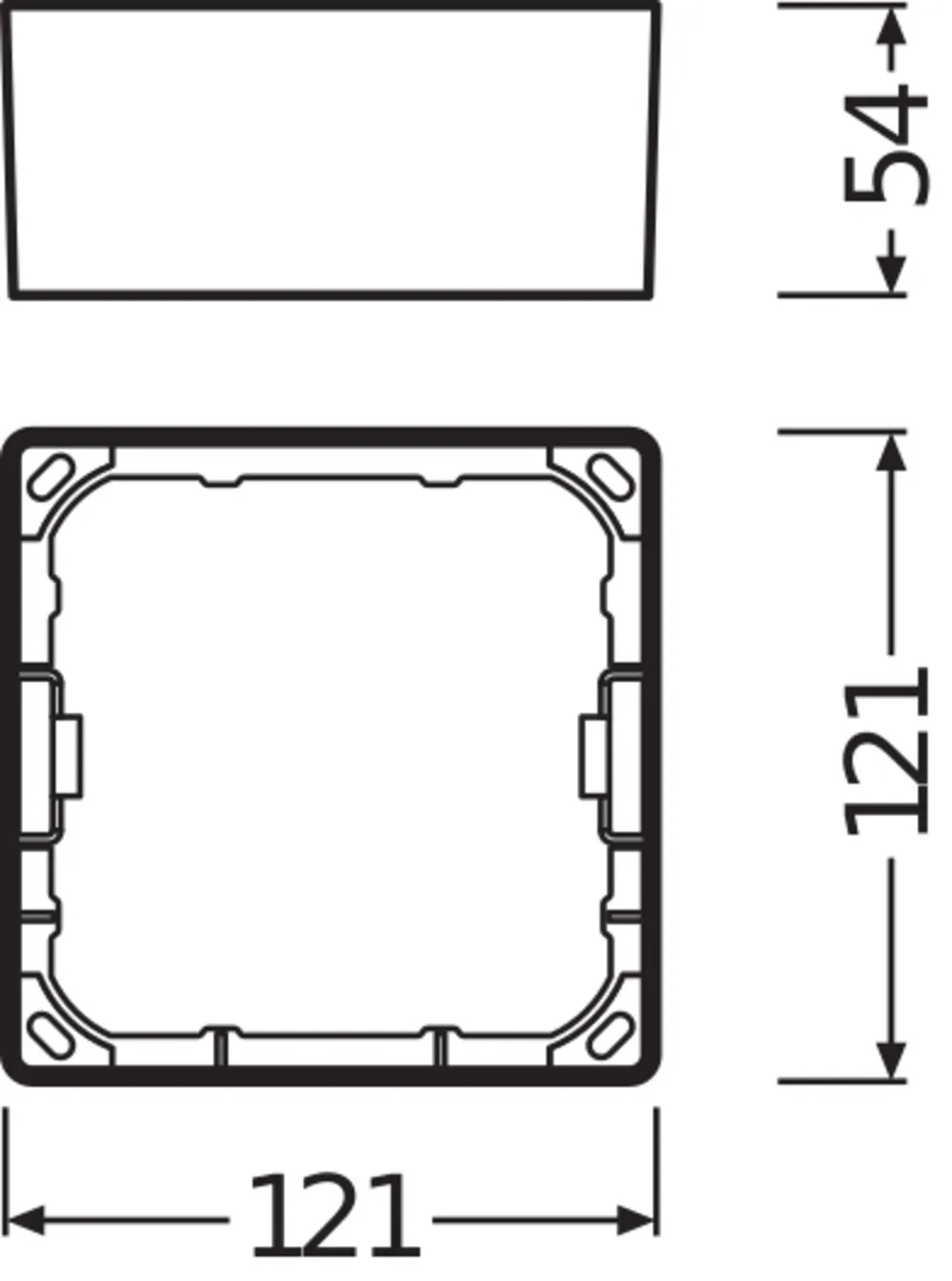 Ledvance DL SLIM FRAME SQ 105 WT Pic_1