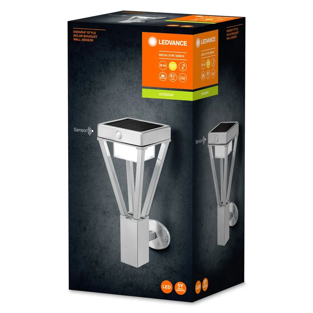 Ledvance ENDURA Style Solar Bouquet Wall Sensor 6W Pic_1