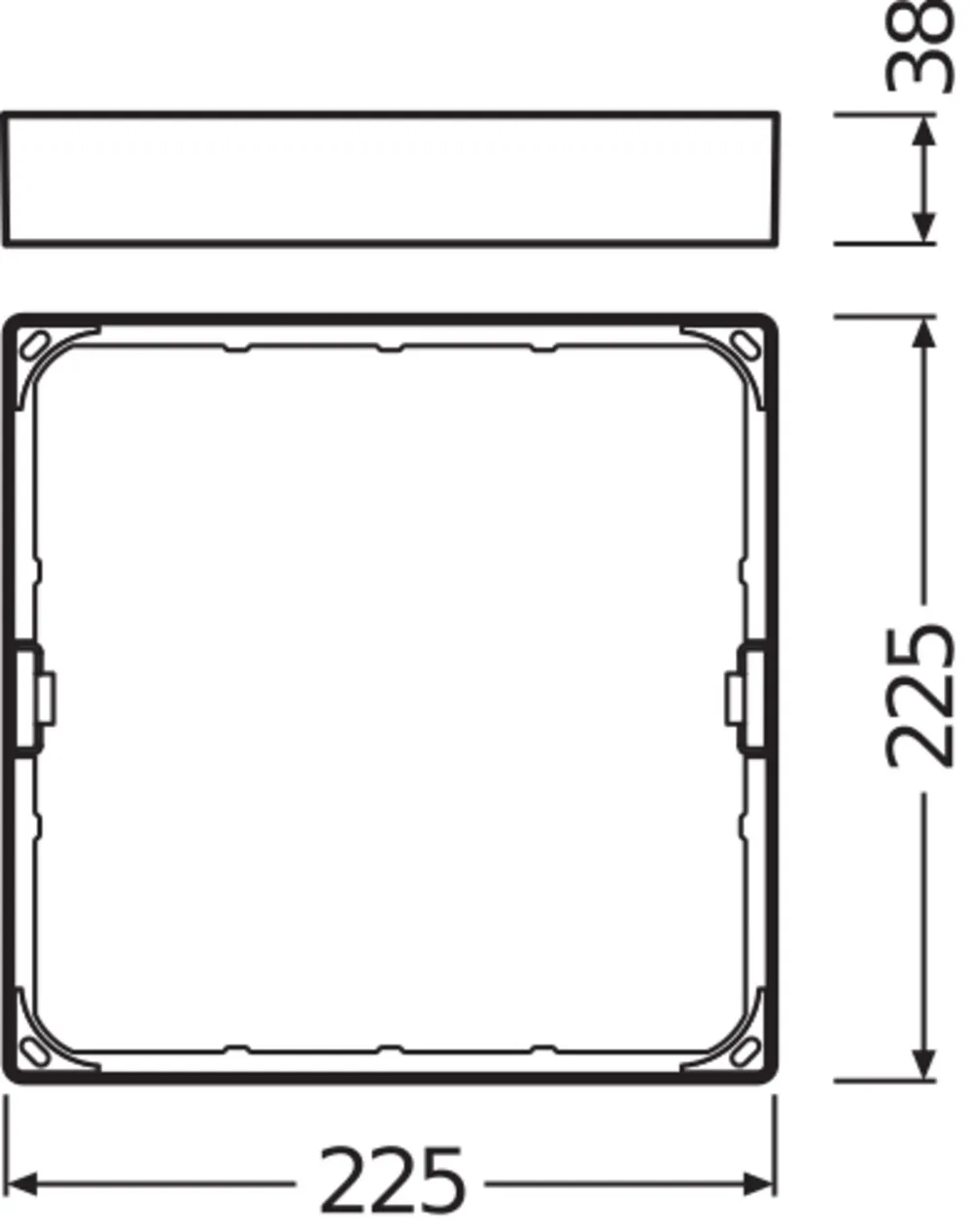 Ledvance DL SLIM FRAME SQ 210 WT Pic_1