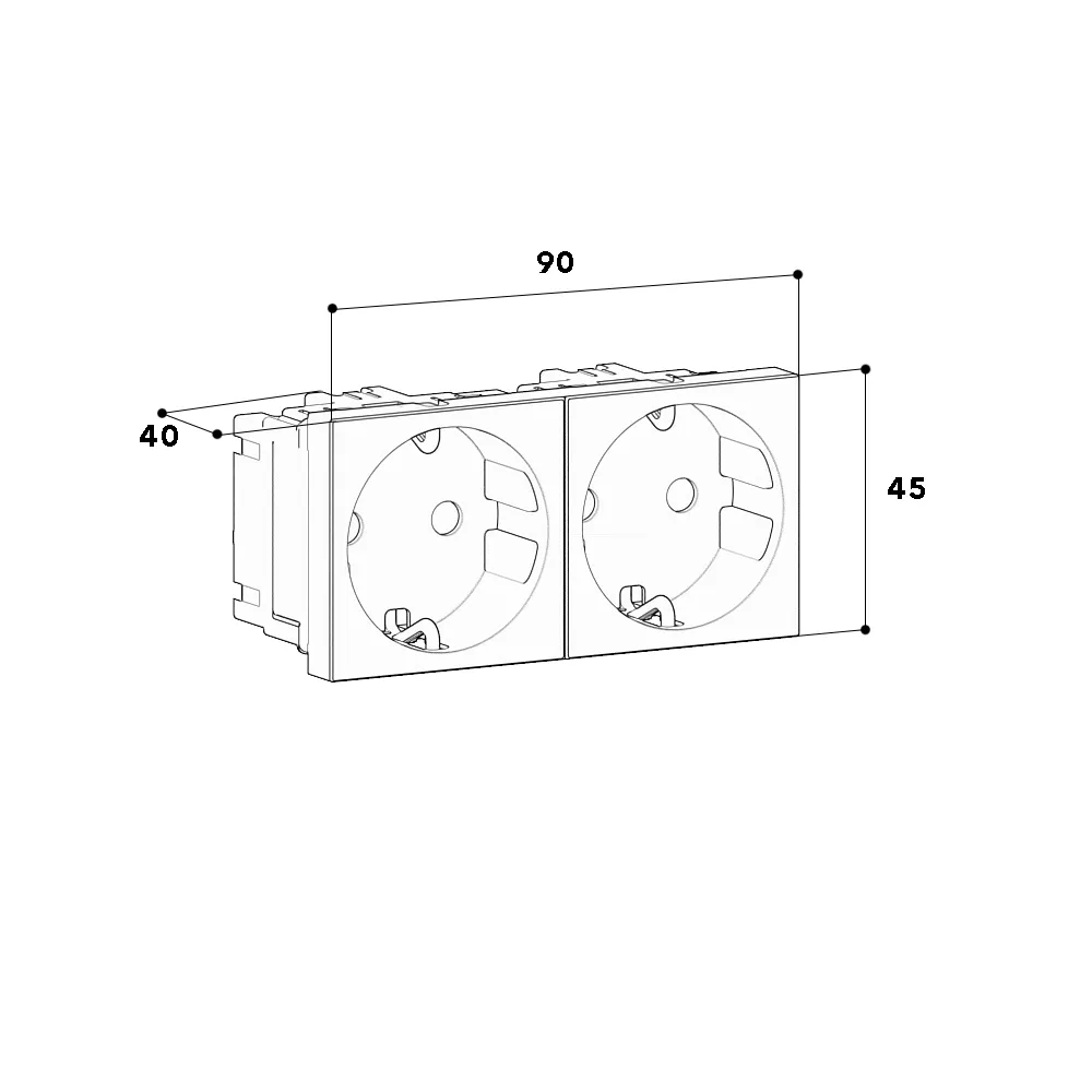 GGK GMBH & CO. KG M45-2-Steckdose Pic_1