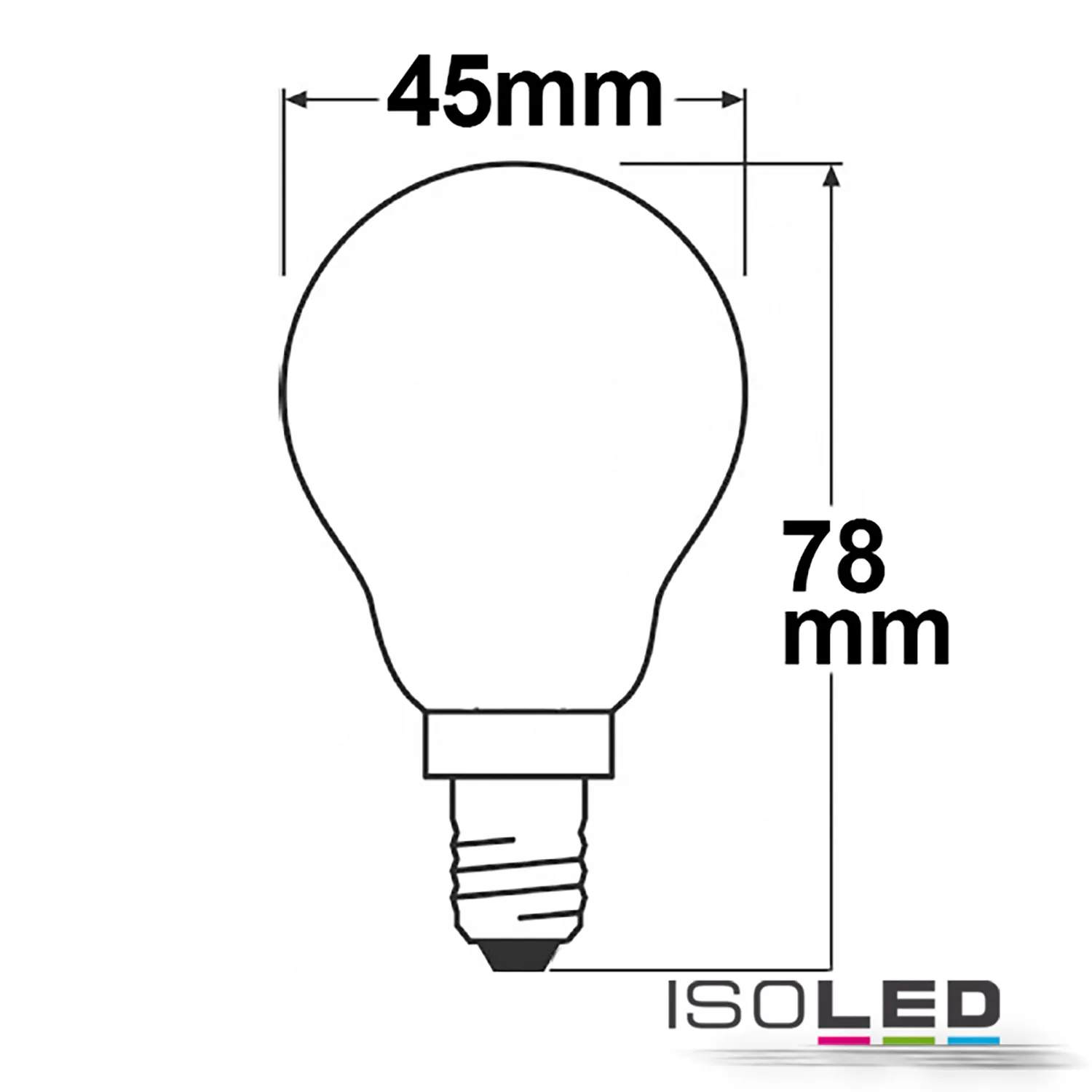 ISOLED E14 LED Illu, 4W, milky Pic_1