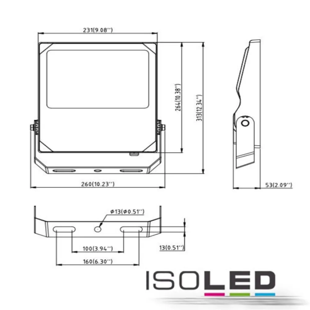ISOLED LED Fluter HEQ 100W, 30° Pic_1