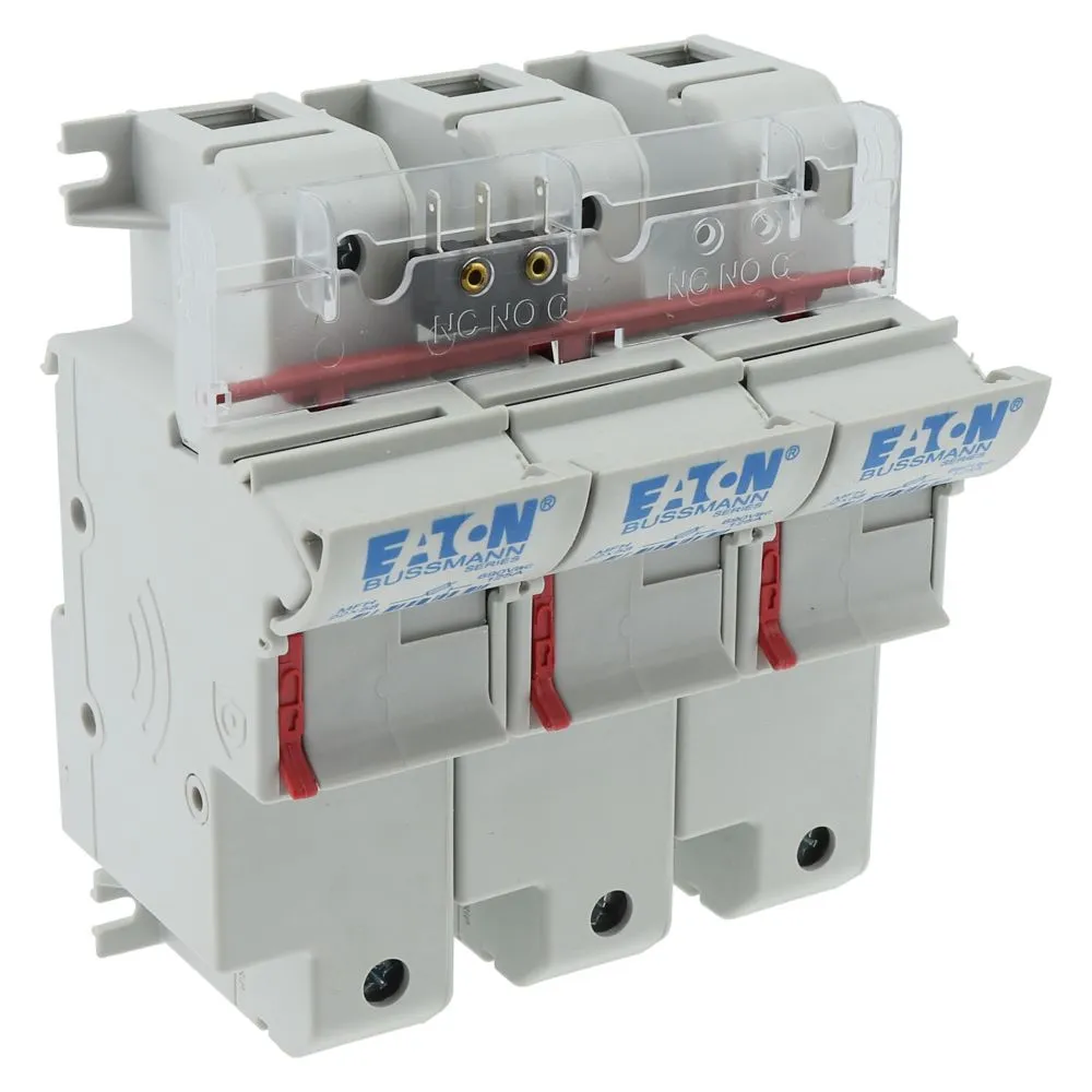 Eaton Electric 3P 22x58 Micro Switch Fuse Holder Pic_2