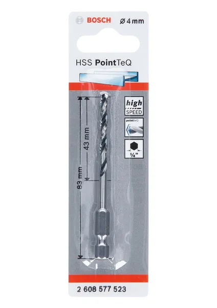Bosch 1 HSS PointTeQ Hex 4x43x83 Pic_2