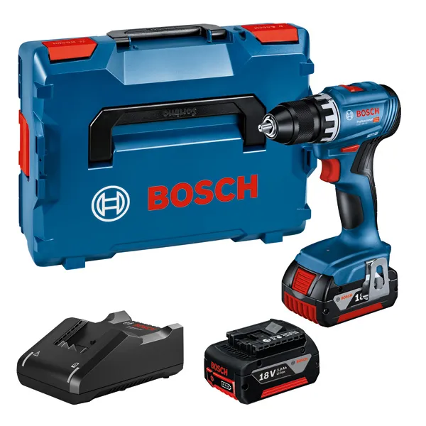 BOSCH ROBERT POWER TOOLS GMBH GSR 18V-45 (2x3,0Ah, L-BOXX) Pic_1