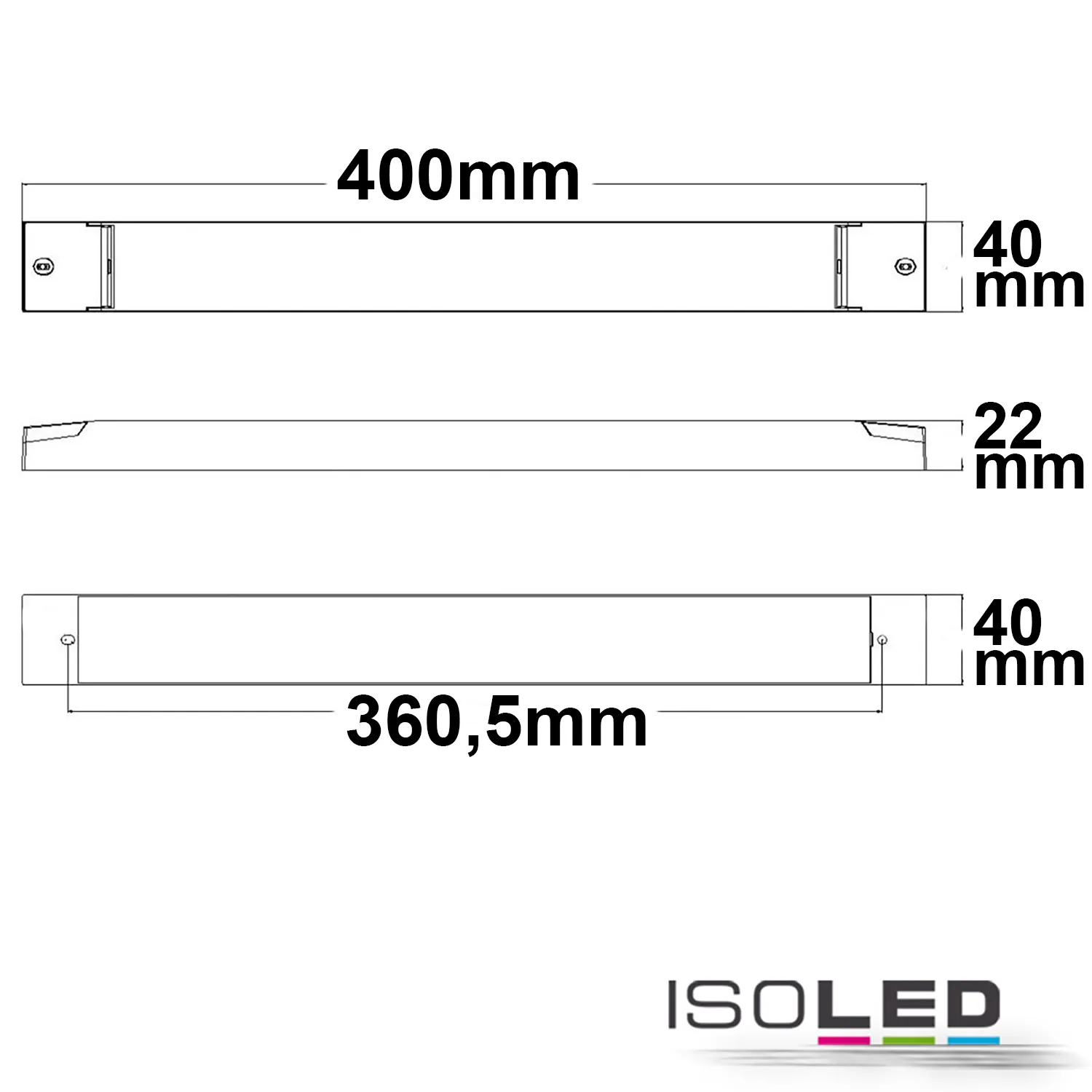 ISOLED LED PWM-Trafo 24V/DC, 0-250W, slim Pic_1