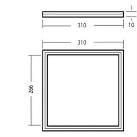 NOBILE AG LED Panel Flat Q1 alu 18W nw dimmbar 1-10V Pic_4