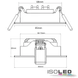 LED Einbauleuchte Slim68 MiniAMP Alu