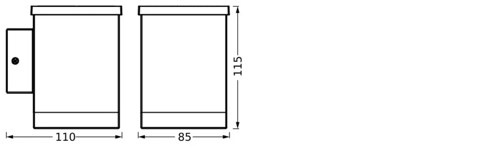 Ledvance Endura Style Solar Wall Quadro Dark Gray Pic_4