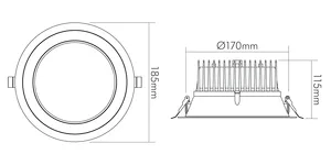 NOBILE AG LED Downlight 170 UGR?19 Pic_7