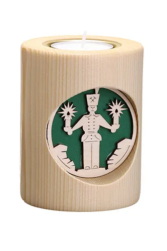 Erzgebirgische Volkskunst Schmidt Engel und Bergmann - Höhe 10 cm  Pic_1