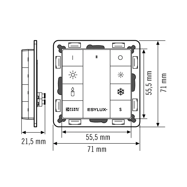 Esylux PUSH BUTTON x8 TW ELC Pic_2