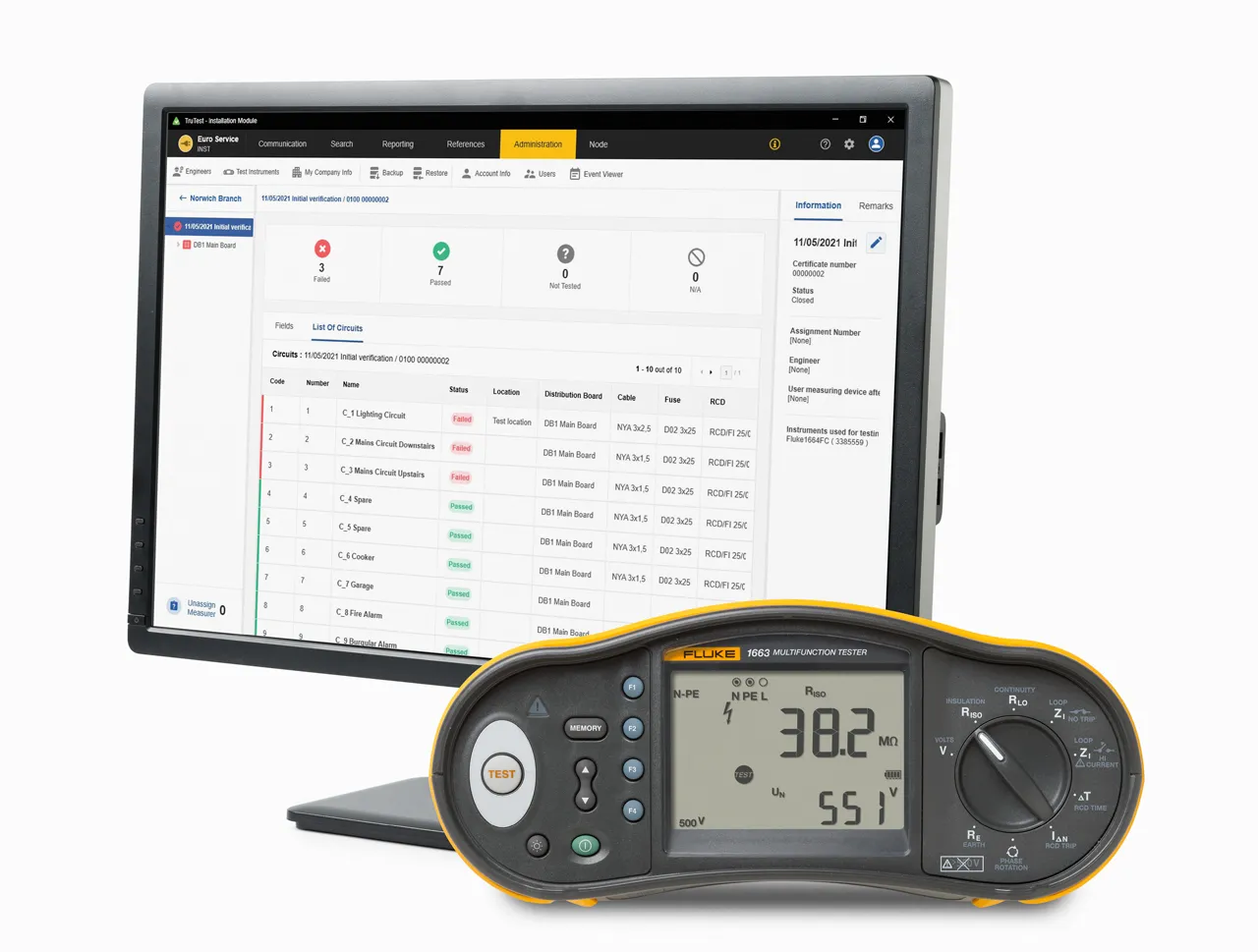 Fluke 1663 DE FTT KIT Pic_1