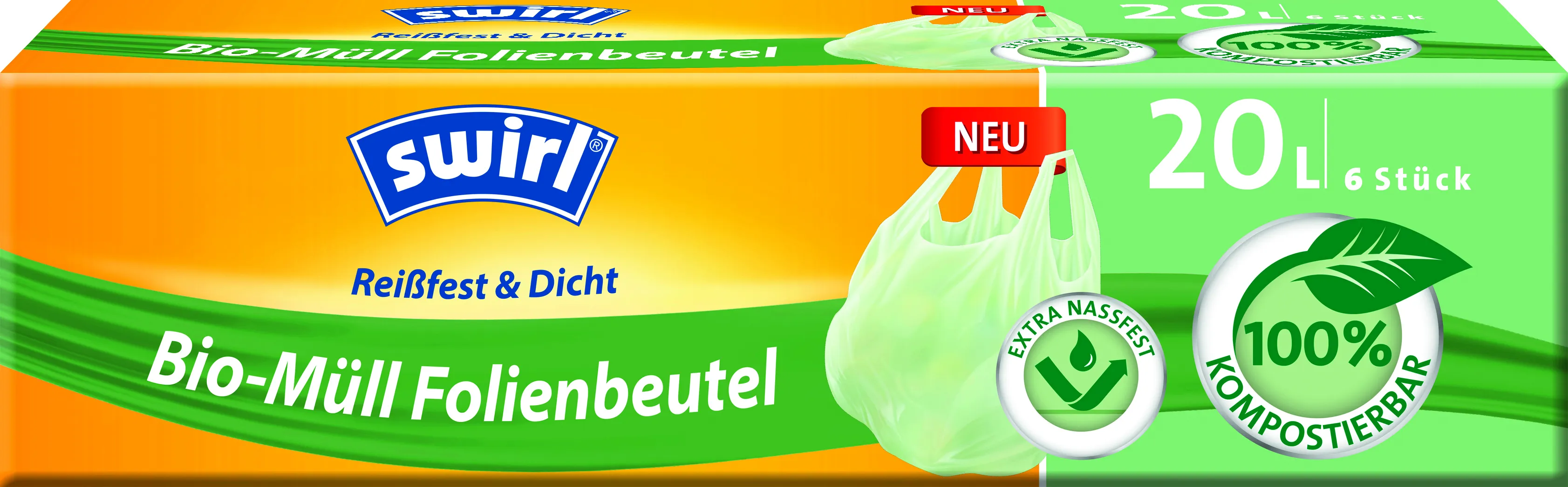 Melitta Bio-Müll Folienbeutel mit Tragegriff 20 l  VPE Pic_1