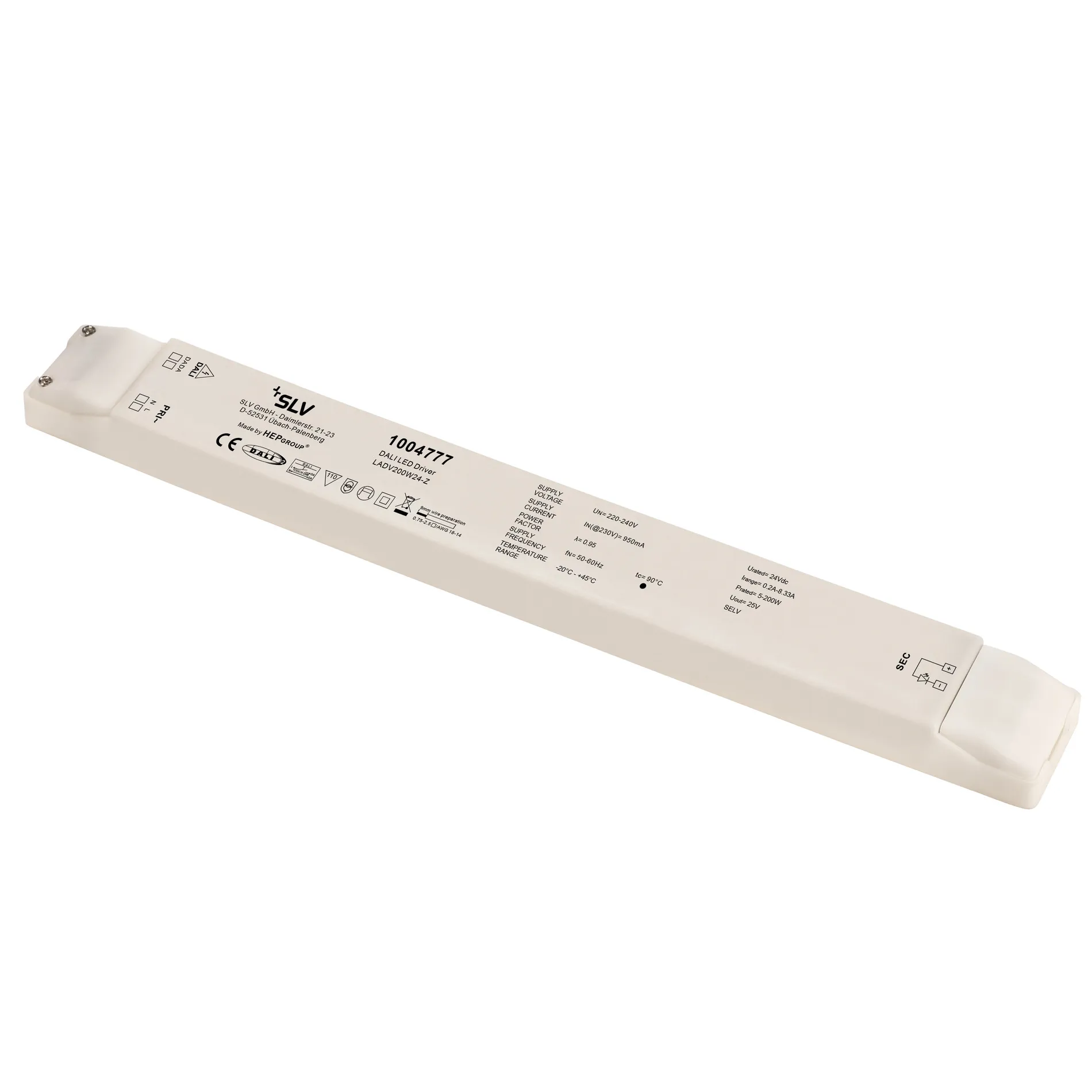 SLV ELEKTRONIK GMBH LED Netzteil 200W 24V DALI weiß Pic_1