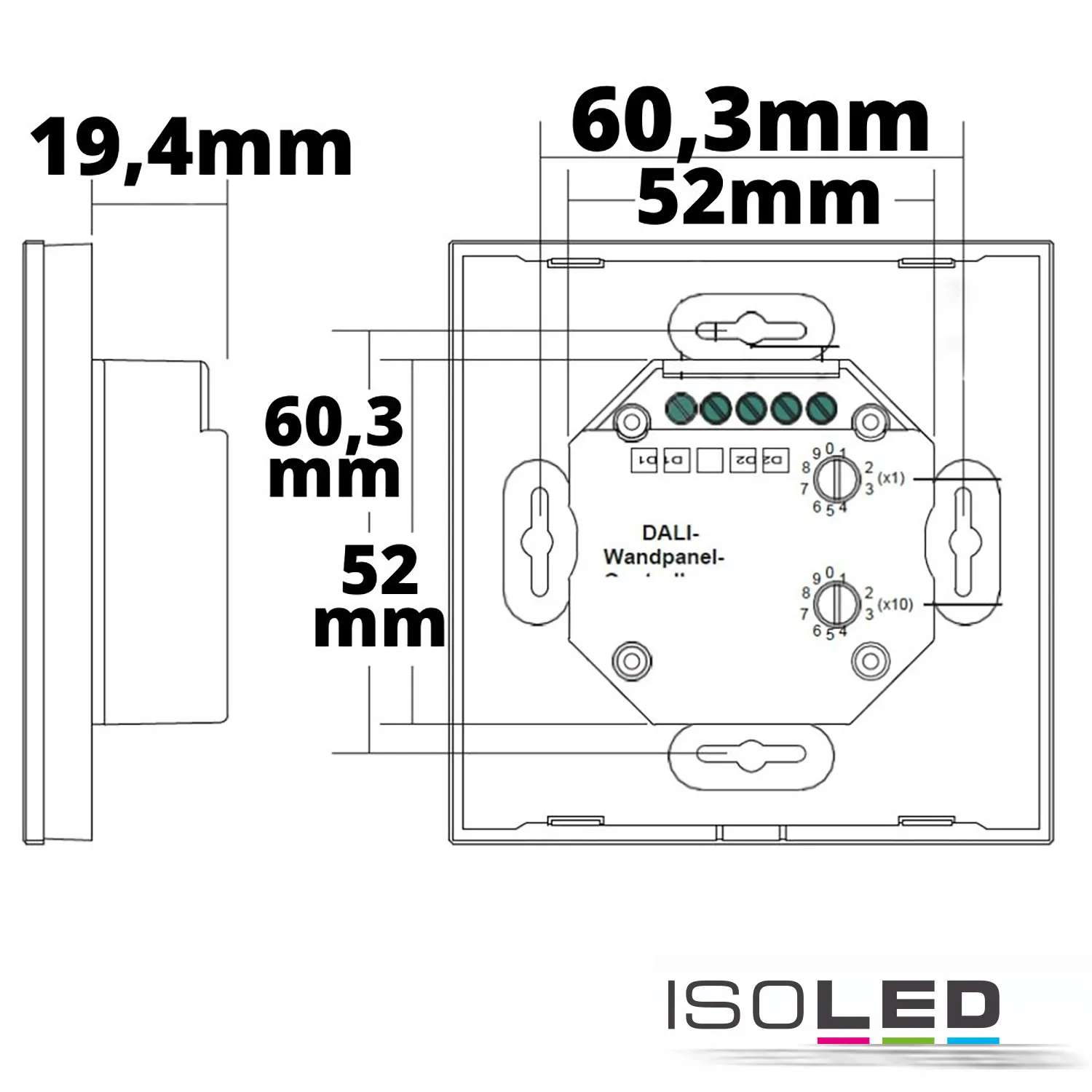ISOLED DALI 4 Adressen Einbau-Touch Pic_1