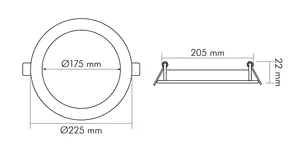 Nobile Licht LED Panel Flat 190 R DTW 350mA Pic_2