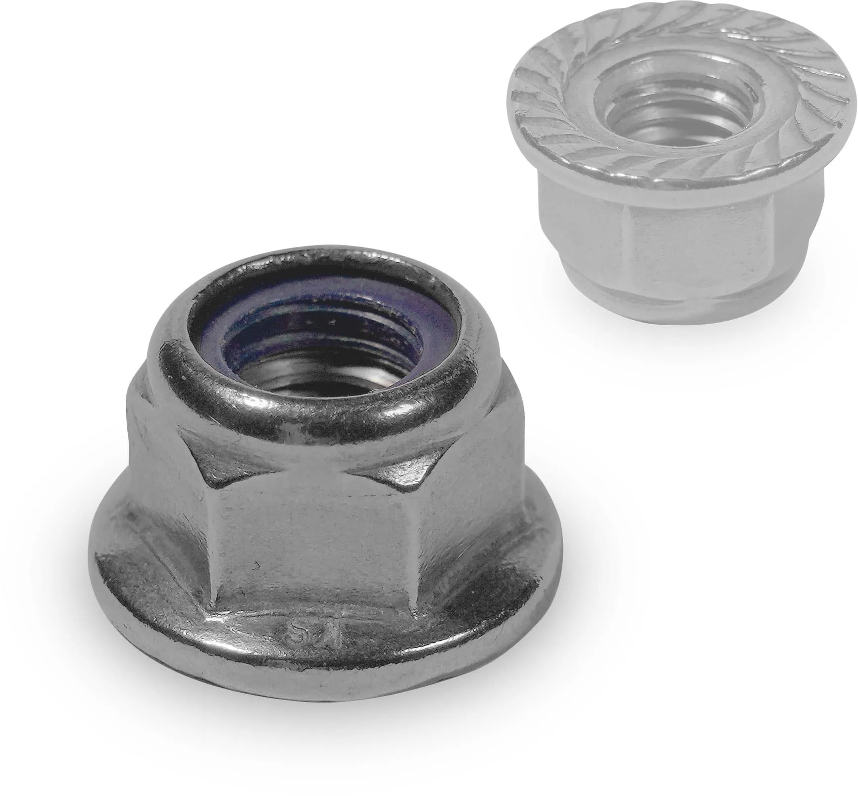 K2 Systems Self-locking hexagon nut serration M8 Pic_1