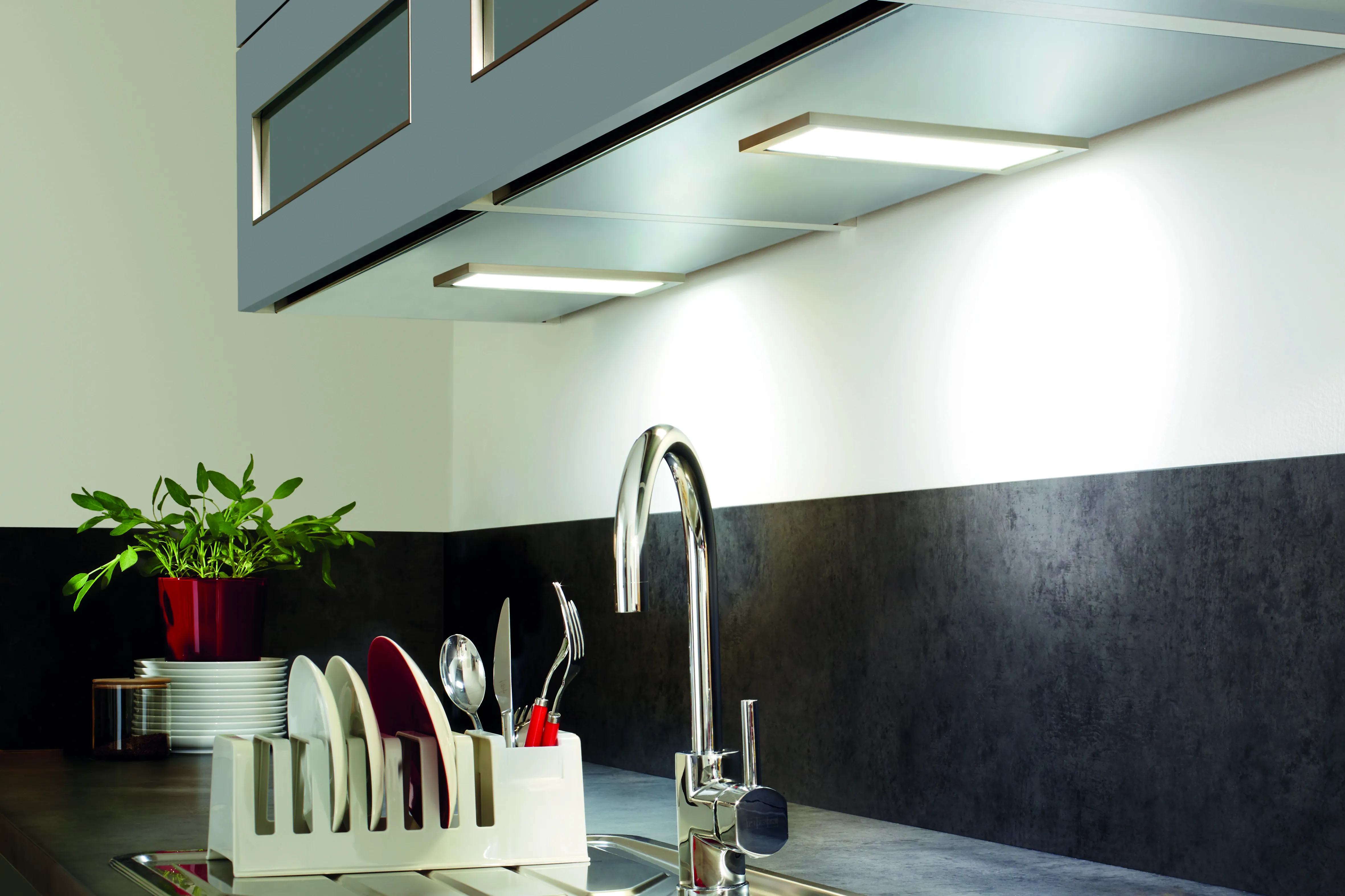 Hera, Enger 2er Set LED Sky 6W ww edelstahloptik + LED 24/30W Pic_1