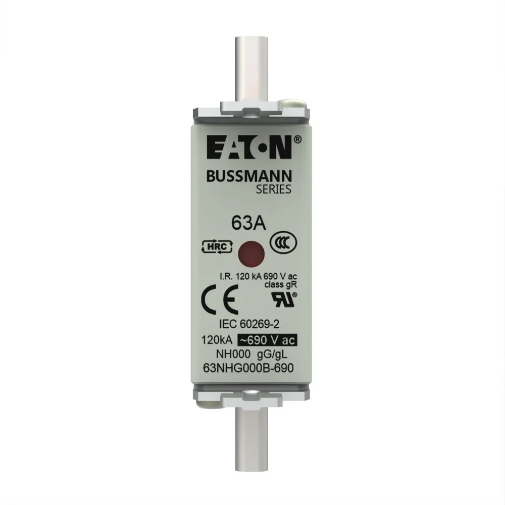 Eaton Electric NH-SICHERUNG 63 A 690 V GRÖSSE 000 GG MG Pic_3