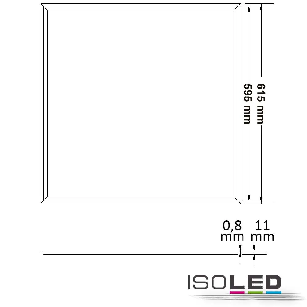 ISOLED LED Deco Panel Frame 600 Pic_1