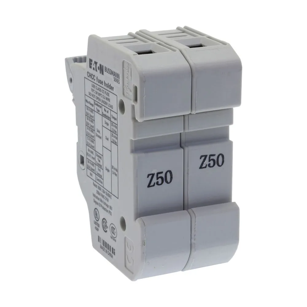 Eaton Electric 2Pole 30A 600V MFH For 10X38 Class CC Pic_2
