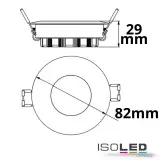 LED Einbaustrahler PC68 IP44