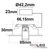 LED Einbauleuchte Sunset Slim68 weiss