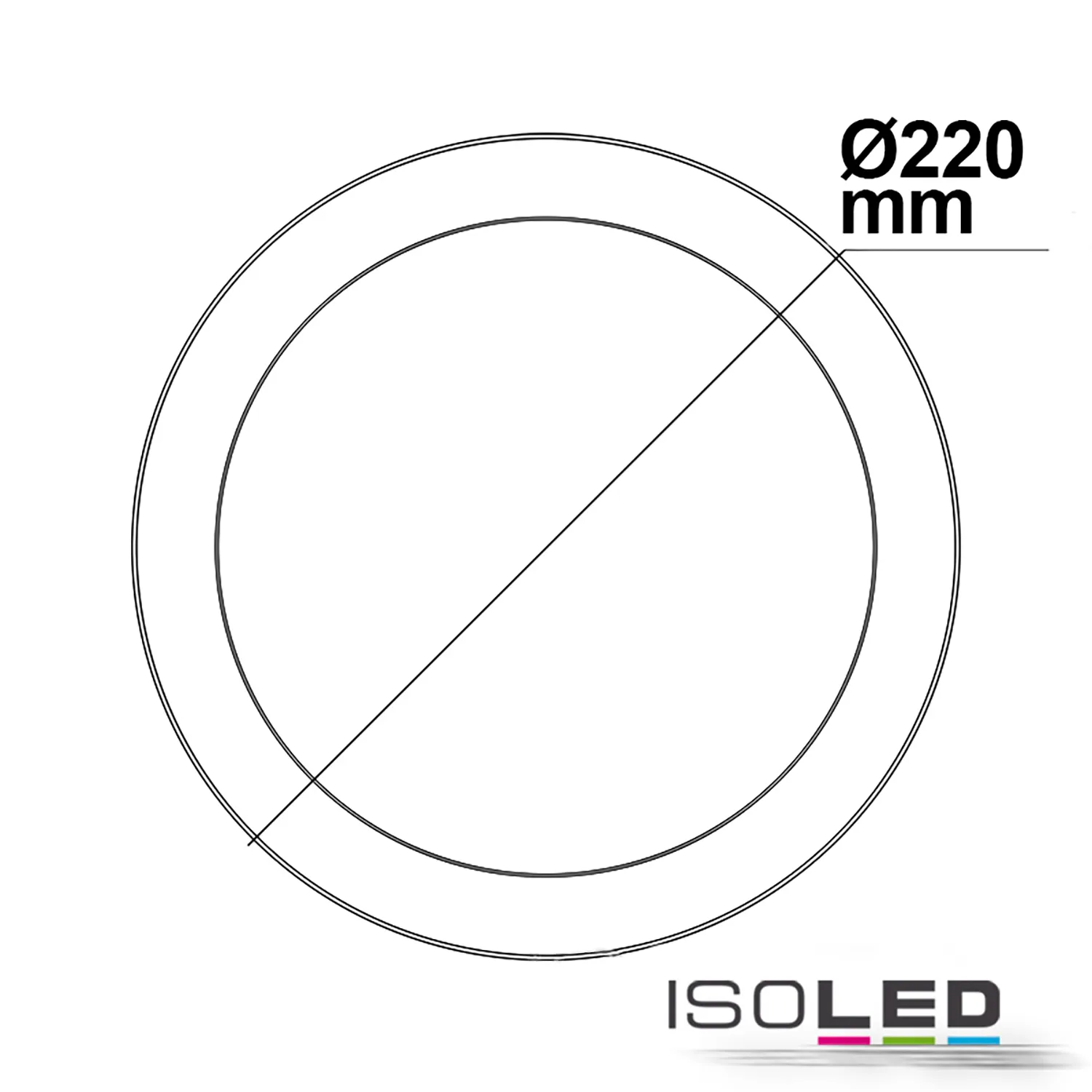 ISOLED LED Deckenleuchte weiß, 18W, rund Pic_1
