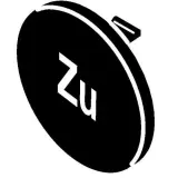 Tastenschild sw ZU