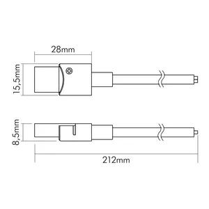 Nobile Licht Anschlusskabel Flexible LED SMD 3528 IP67 5er Set Pic_2