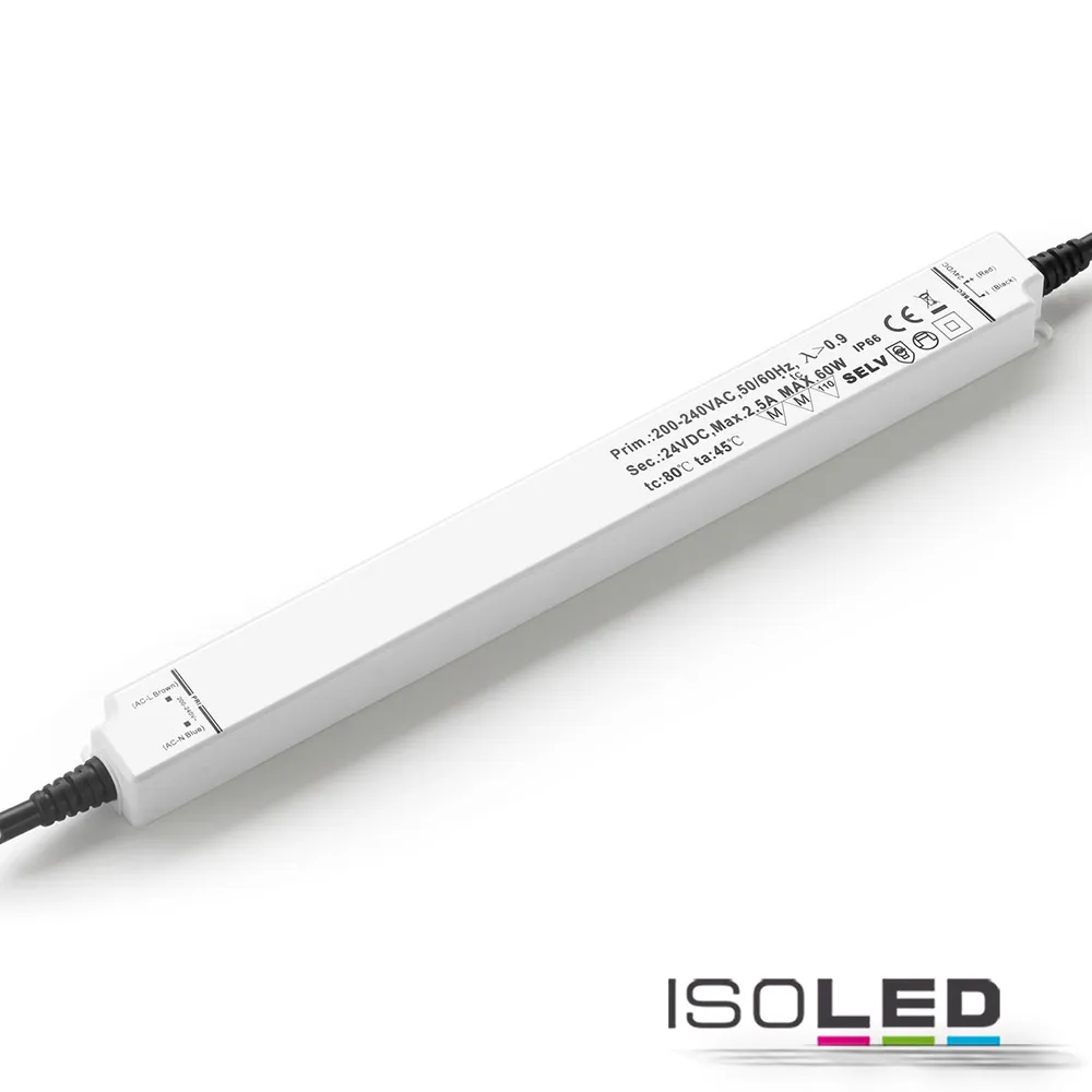 ISOLED LED Trafo 24V/DC, 0-60W, IP66 Pic_1