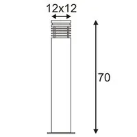 Slv ARROCK GRANITE 70 Pole eckig E27 grau Pic_4
