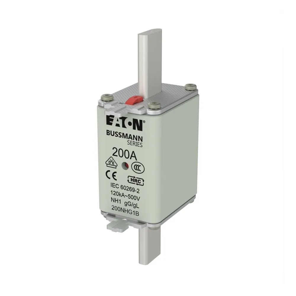 Eaton Electric NH FUSE 200A 500V GL/GG SIZE 1 DUAL IN Pic_1