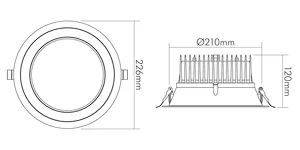 Nobile Licht LED Downlight 210 UGR?19 Pic_7