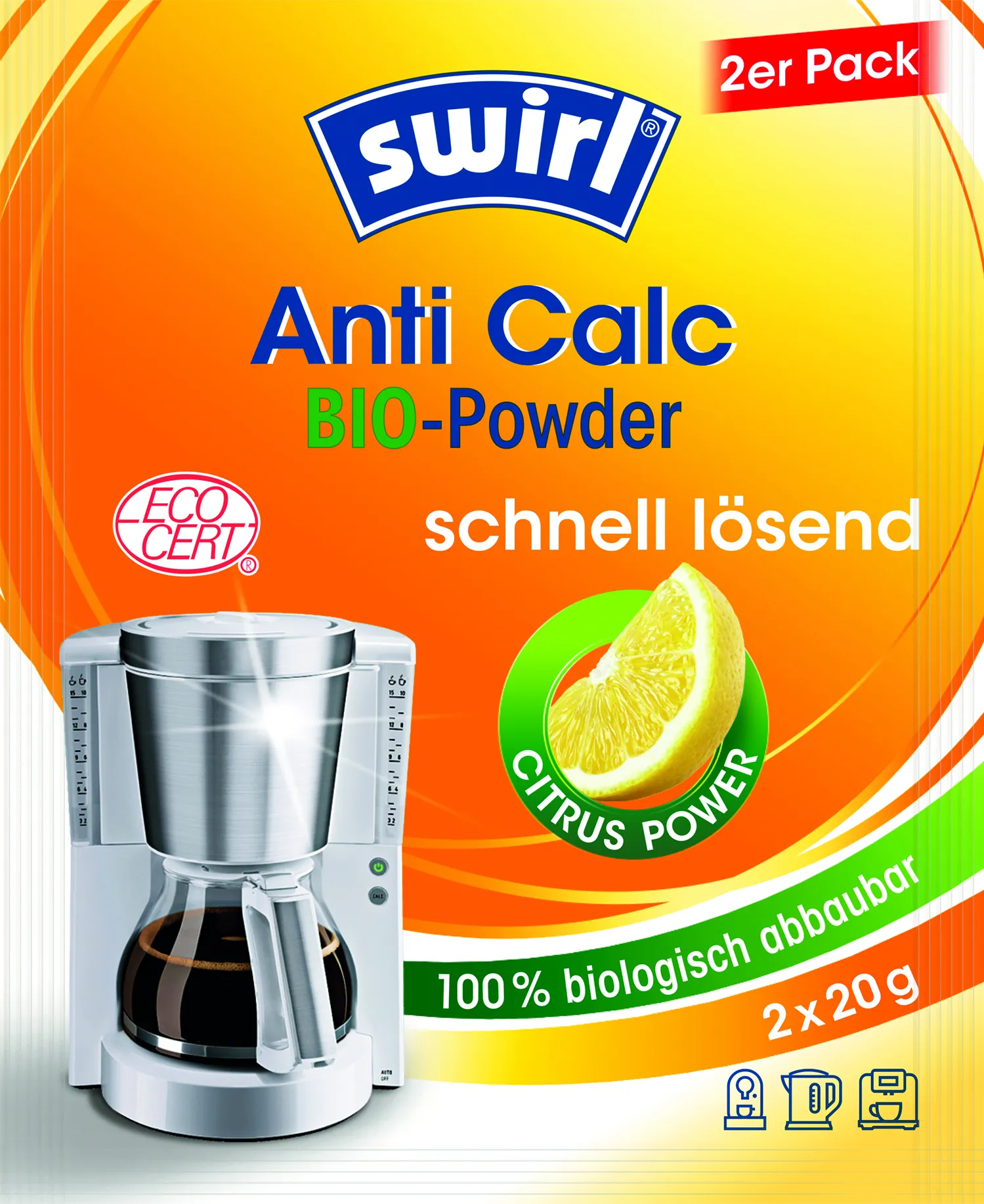 MELITTA EUROPA GMBH & CO.KG Anti Calc Bio Pulver 1 Doppelbeutel Pic_1