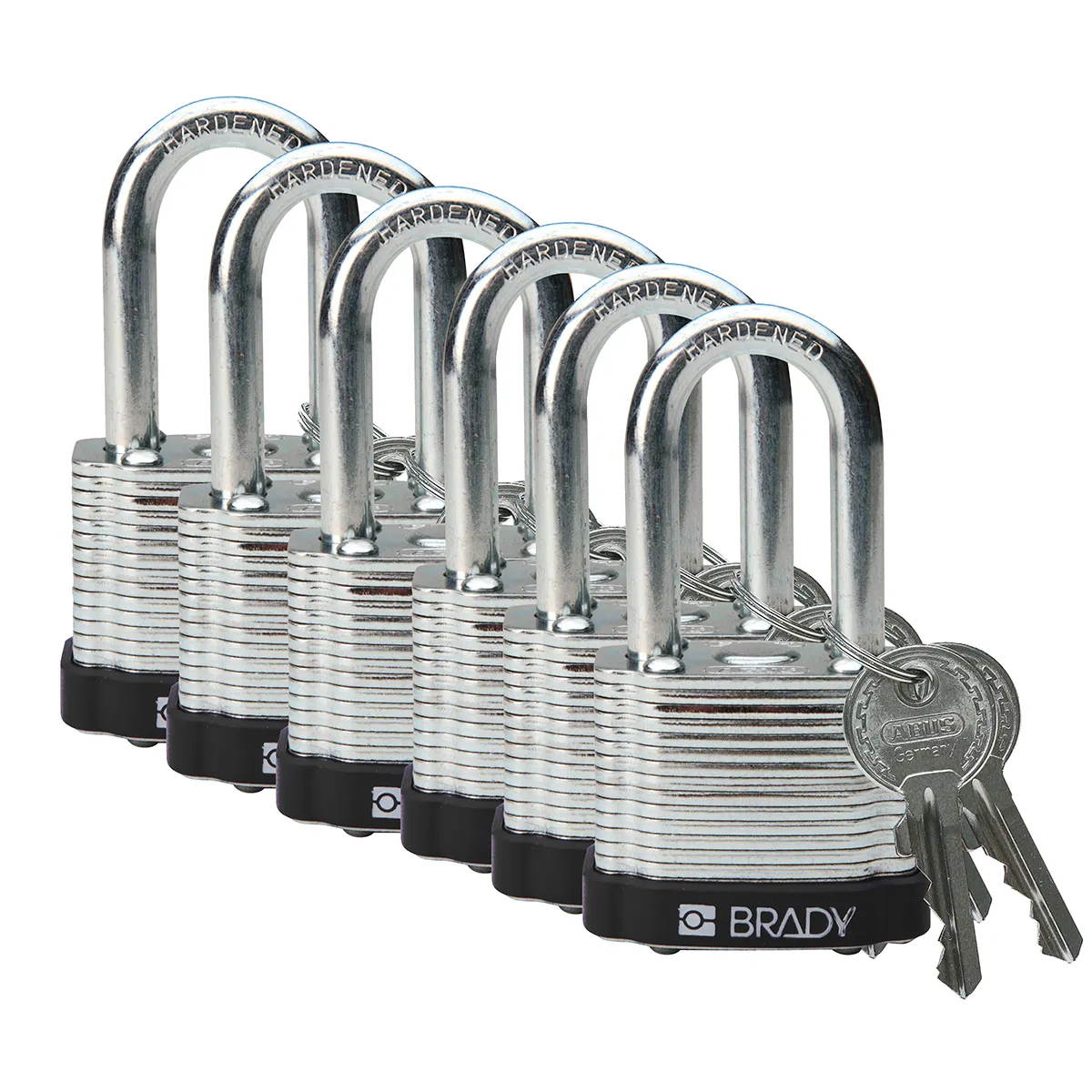 Brady STEEL PADLOCK 38MM SHA KD BLACK/6 Pic_2
