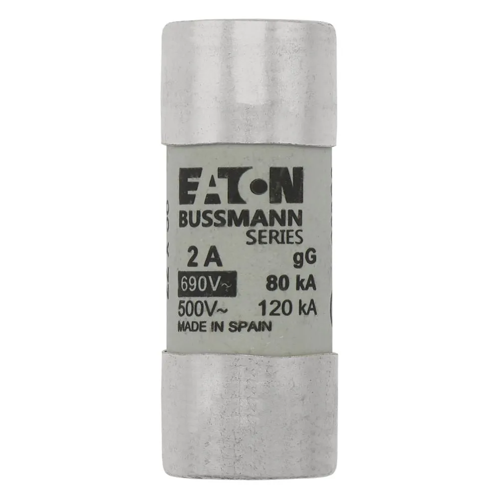 Eaton Electric Zylindrische Sicherung 22 x 58 2A GG 690 Pic_1