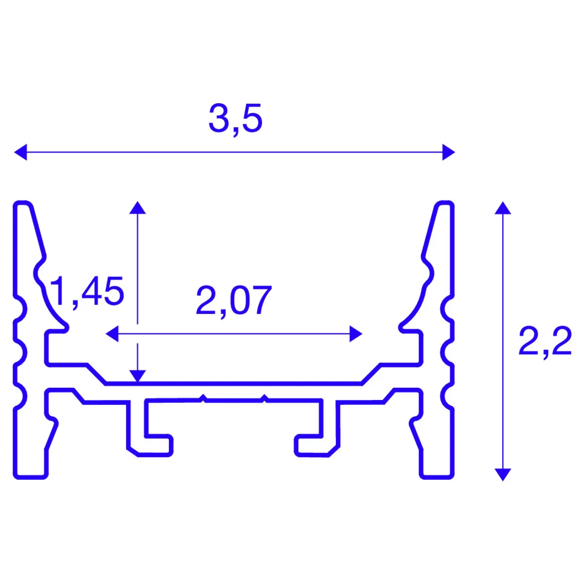 SLV ELEKTRONIK GMBH GRAZIA 20 S-Prof flat/grooved 3m schwarz Pic_1