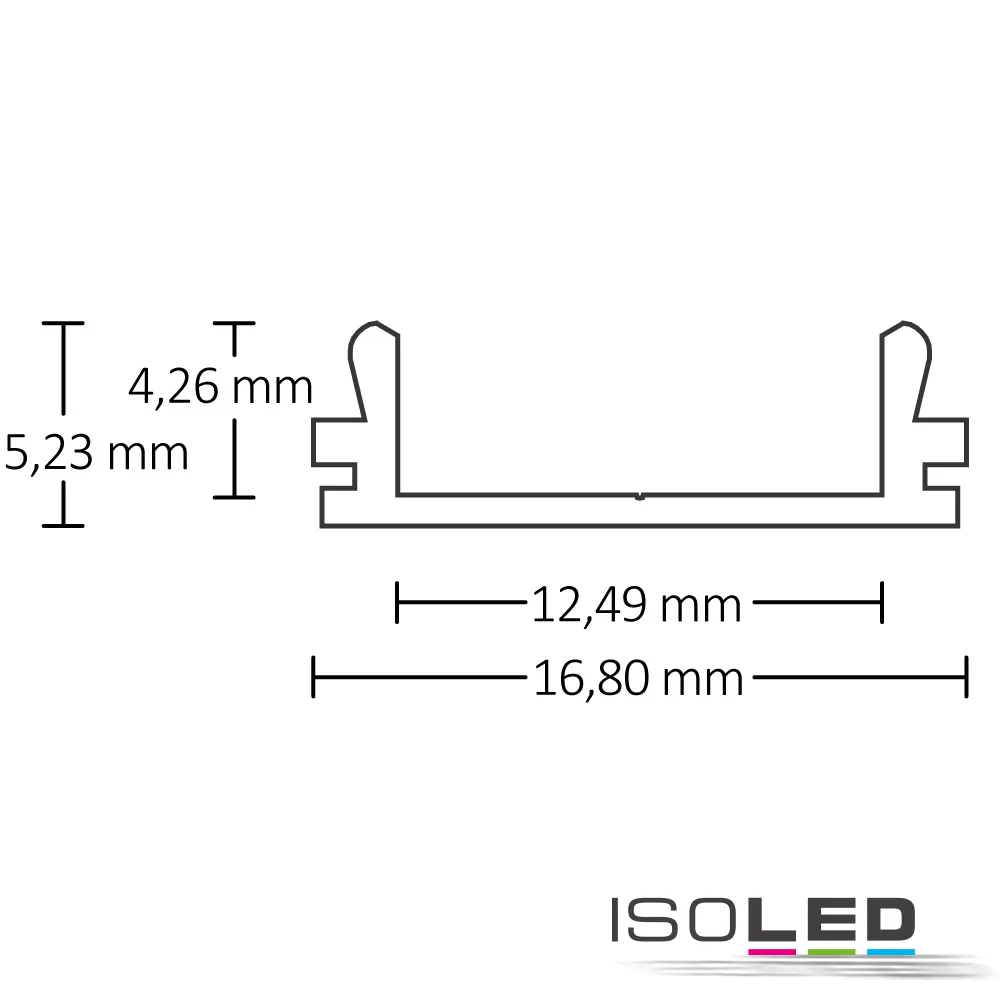 ISOLED LED Aufbauprofil SURF12 BORDERLESS Pic_1