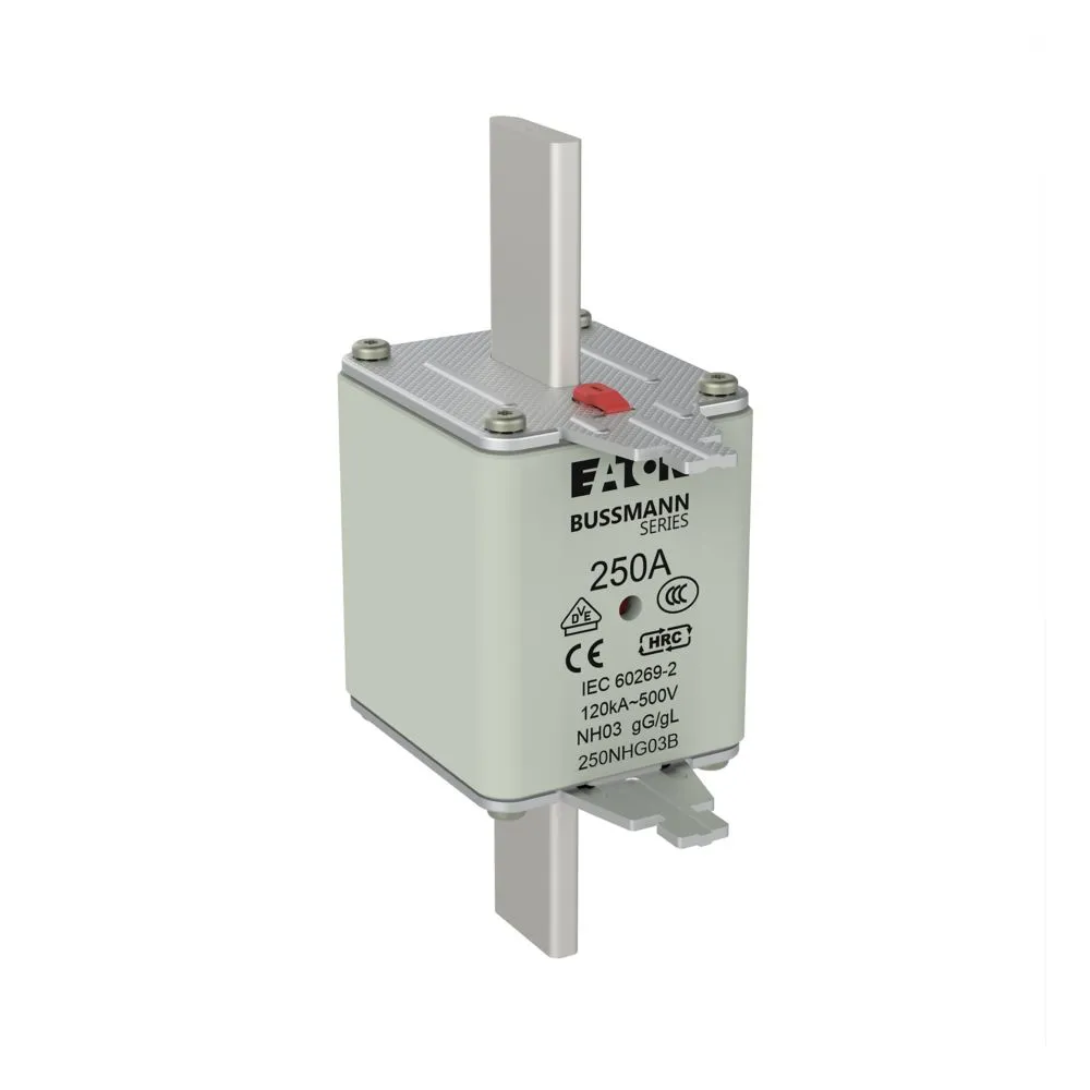 Eaton Electric NH FUSE 250A 500V GG/GL SIZE 03 Pic_2